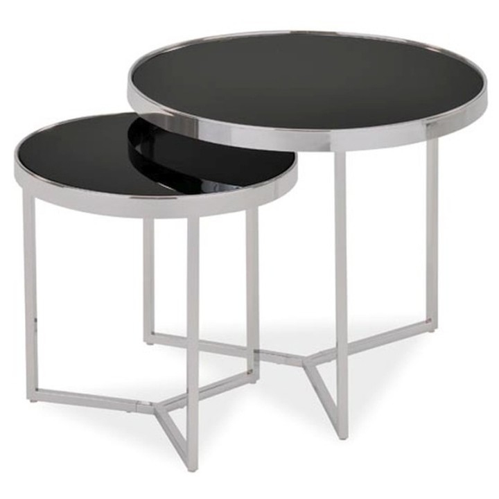 Dallas 2 Round Coffee Table Set | J&B Furniture