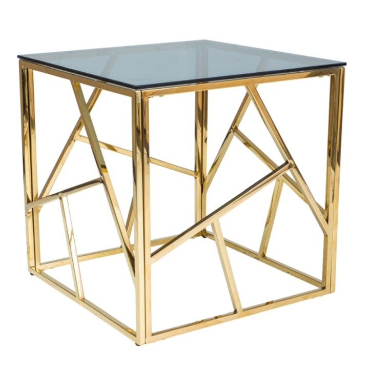 Espada Coffee Table – Gold Metal & Glass | J&B Furniture