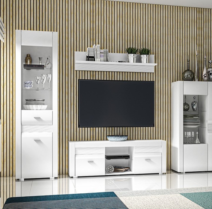 Agat Wall Shelf  Modern White Minimalist Design - J&B