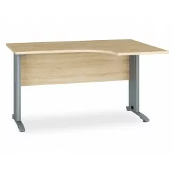 Optima Right Corner Desk in Oak – Modern Office Desk