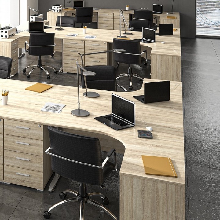 Optima Right Corner Desk | J&B Furniture