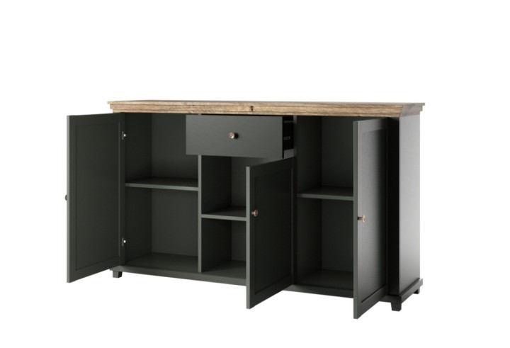 Eva 3 Door 1 Drawer Sideboard - J&B Furniture