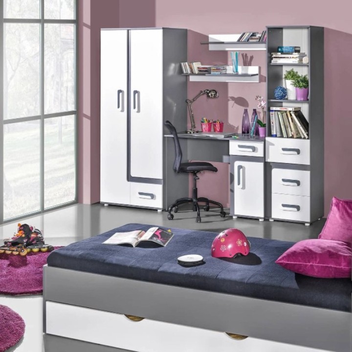 Tito 1 door 3 drawer Book Stand - J&B furinture