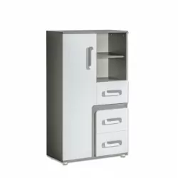 Tito- 1 door 3 drawer Commode