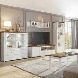 "Eva TV Unit in White Abisko Ash"