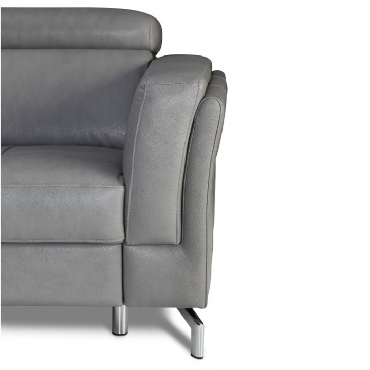 Garret Corner Sofa Bed and Recliner in Grey | J&B Furniture