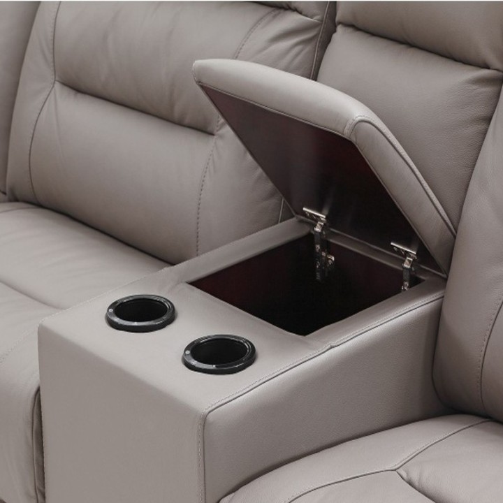 Corner Sofa Bed Recliner and Cooler –Leather | J&B Furniture
