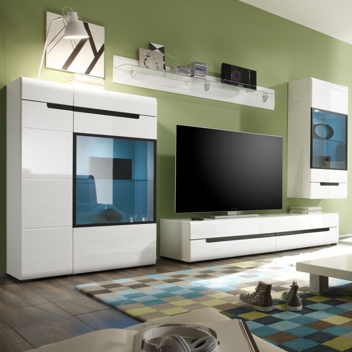 Hector 170cm Wall Shelf White - J&B Furniture
