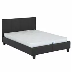 Prado Black Faux Leather Bed