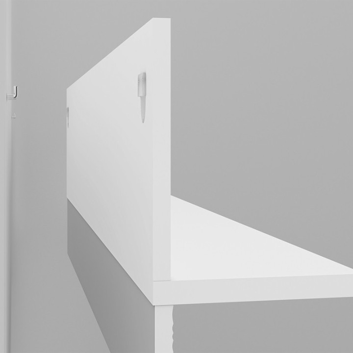 Agat Wall Shelf  Modern White Minimalist Design - J&B