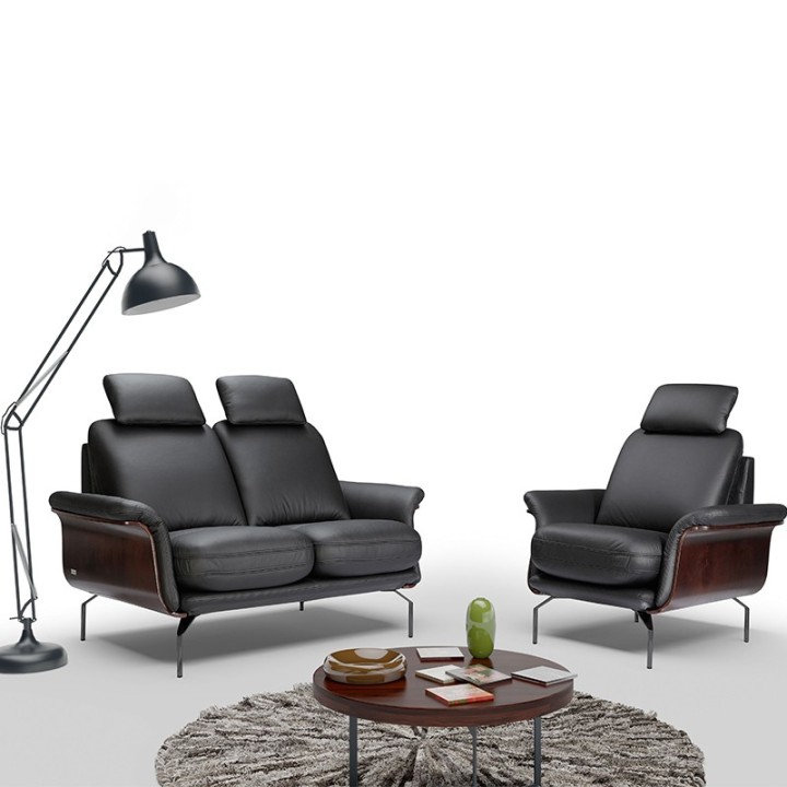 Planet Bespoke Armchair – in Black Leather | J&B Furniture