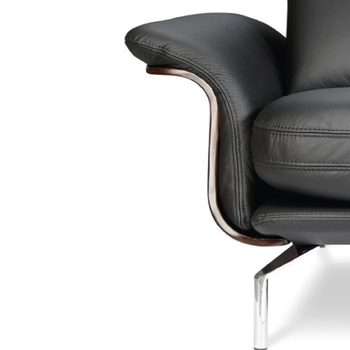 Planet Bespoke Armchair – in Black Leather | J&B Furniture