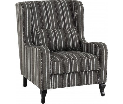 Sherborne Grey Stripe Armchair