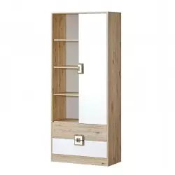 Niko- 1 Door 2 Drawer Bookcase