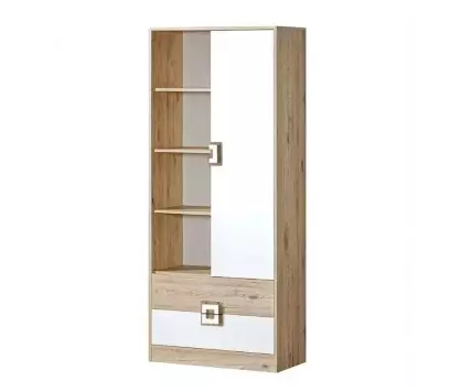Niko- 1 Door 2 Drawer Bookcase
