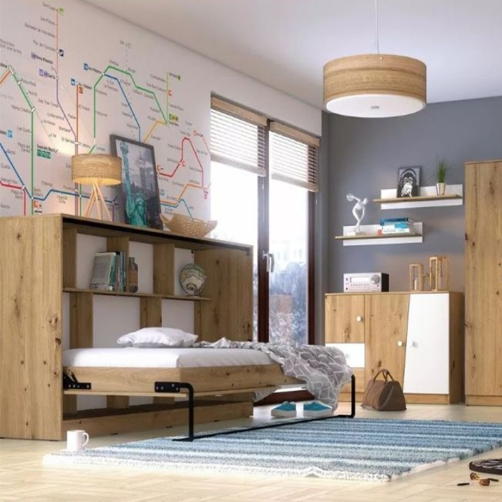 Neo Horizontal Single Wall Bed | J&B Furniture Ireland