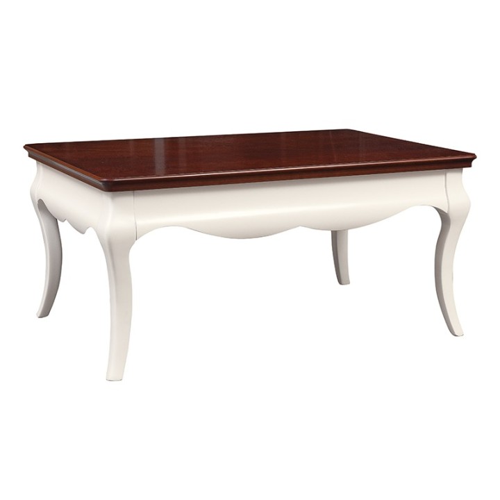 Milano Coffee Table Colour White / Walnut  - J&B Furniture