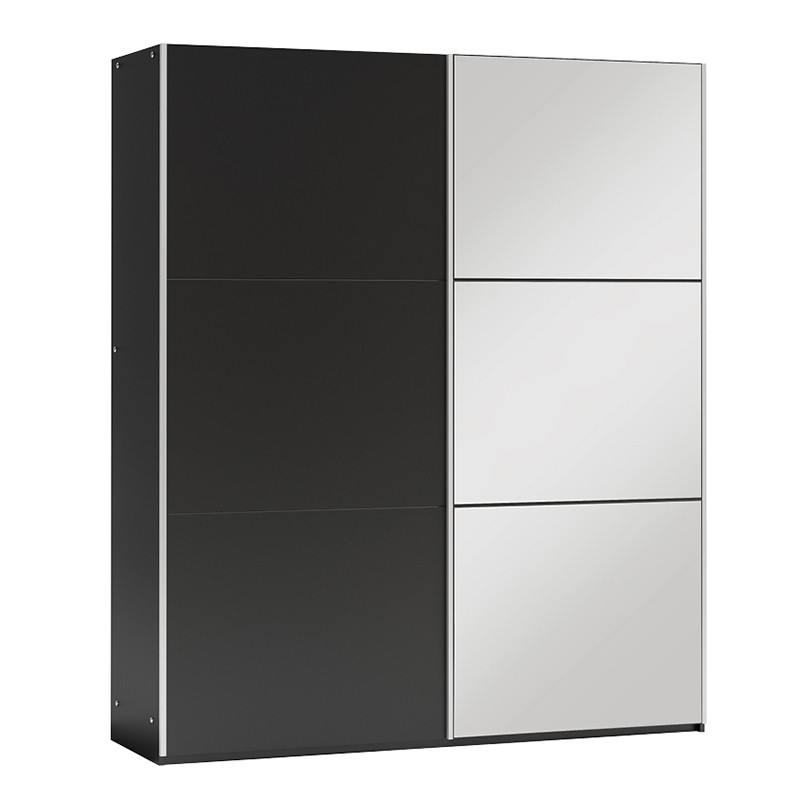 Black Sliding Wardrobe