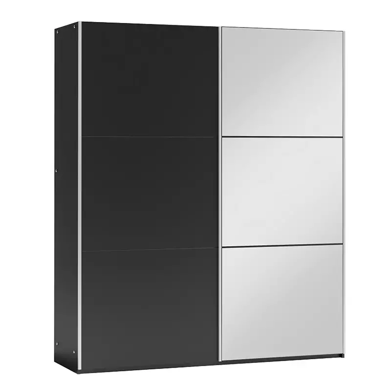 Black Sliding Wardrobe