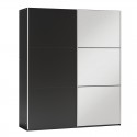 Black Sliding Wardrobe