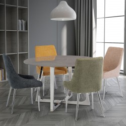 Round grey kitchen table deals and chairs