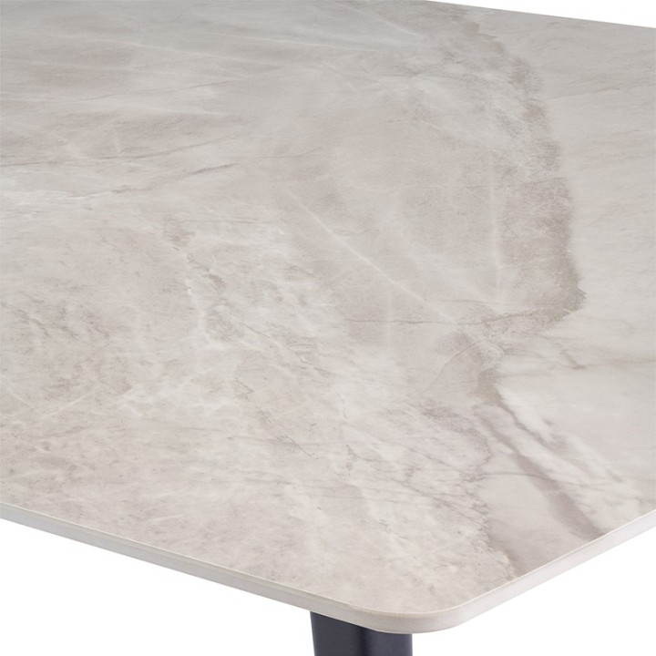 Ivy Dining Table – Rebecca Grey Sintered Stone | J&B Furniture