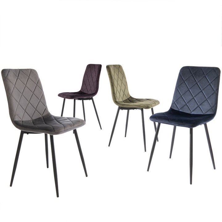 Bella Dining Chair Elegant Velvet Fabric - J&B Furniture