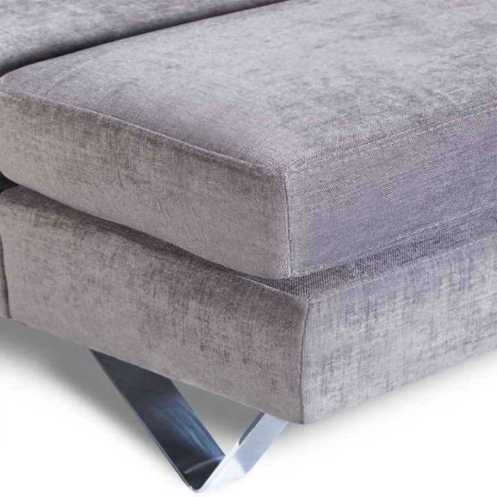 Evolution Corner Sofa Bed and Drawer in Gray| J&B Furniture