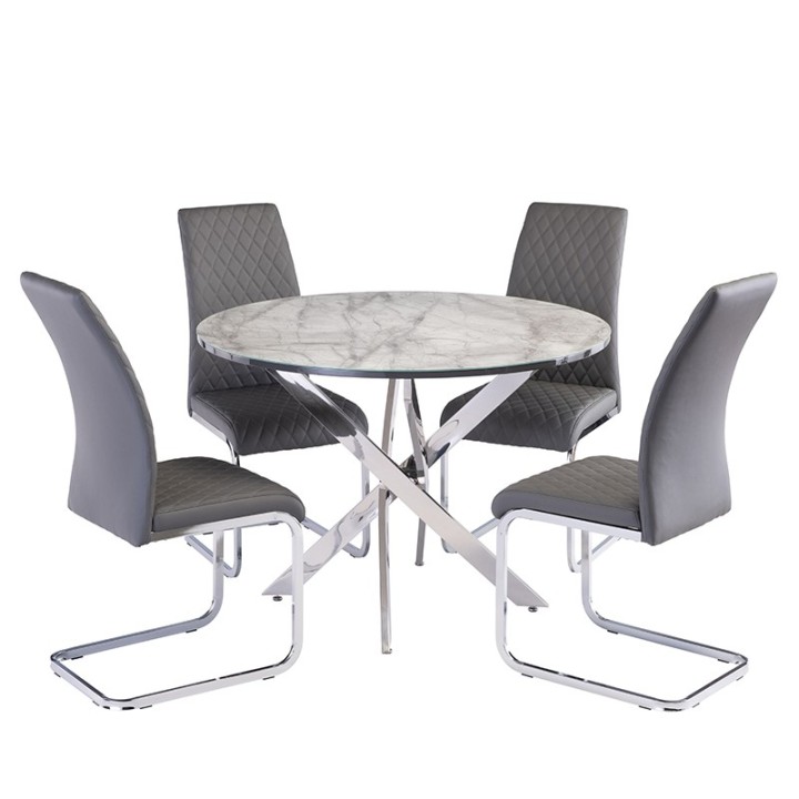 Alden Round Dining Table - J&B Furniture