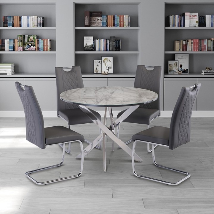 Alden Round Dining Table - J&B Furniture