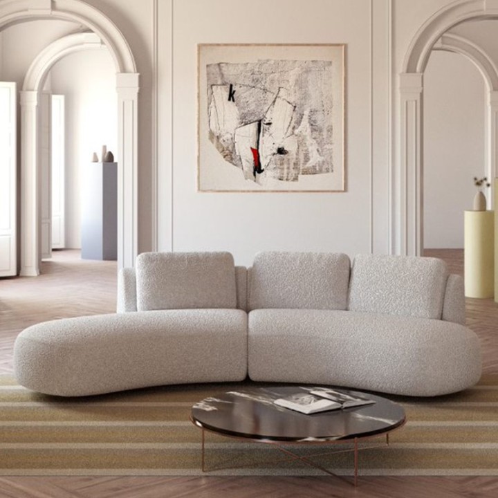 Domani Curved Sofa Elegant Modern Design - J&B Furniture