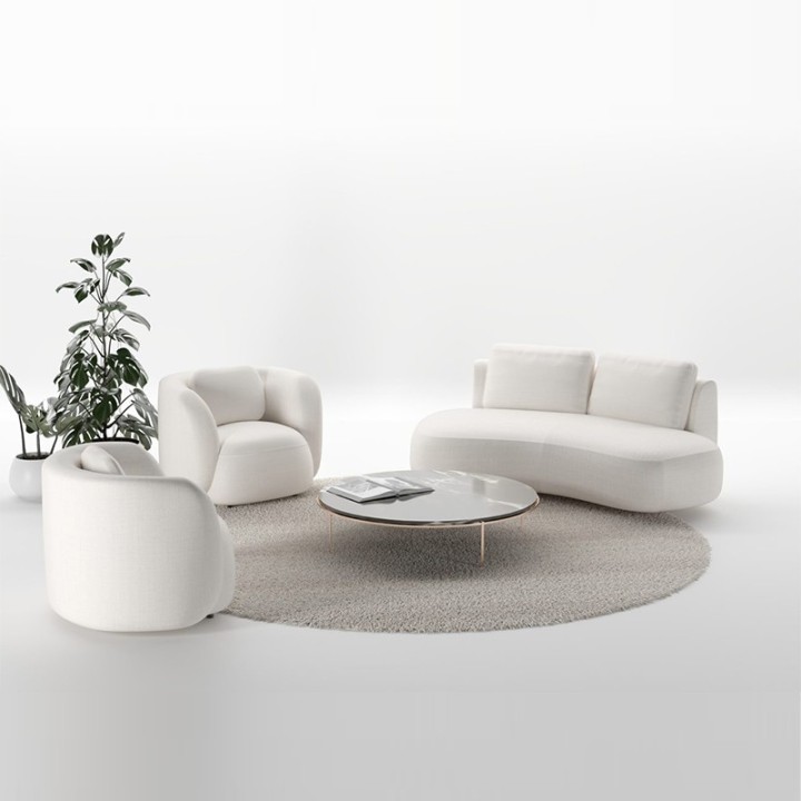 Domani Curved Sofa Elegant Modern Design - J&B Furniture