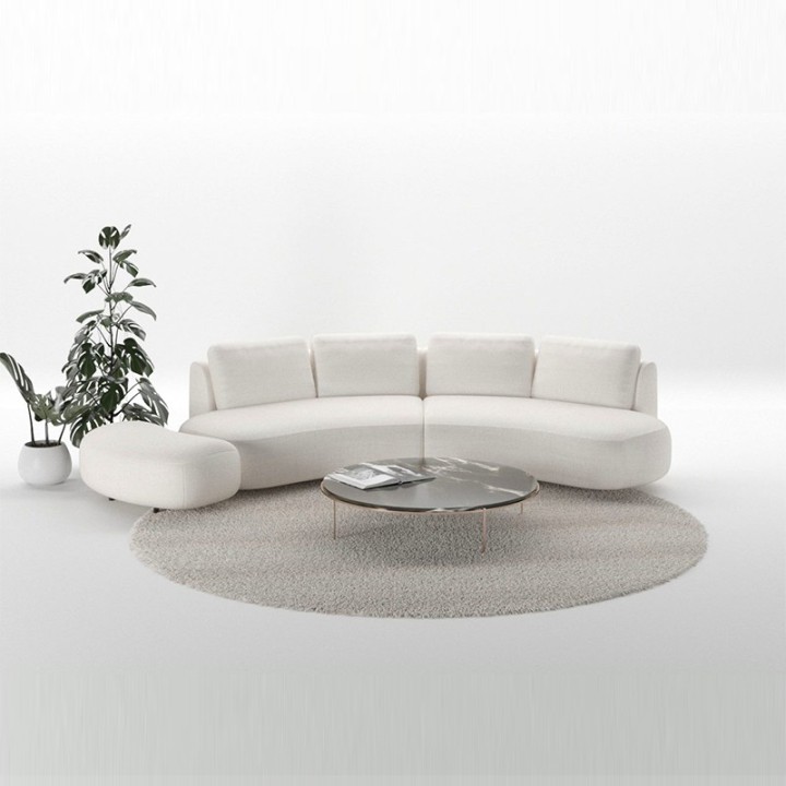 Domani Curved Sofa Elegant Modern Design - J&B Furniture