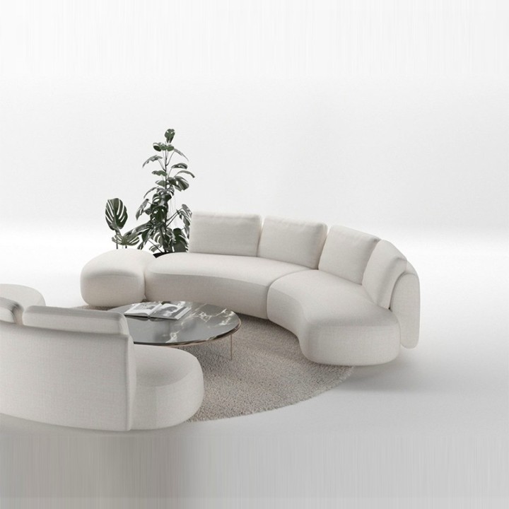 Domani Curved Sofa Elegant Modern Design - J&B Furniture