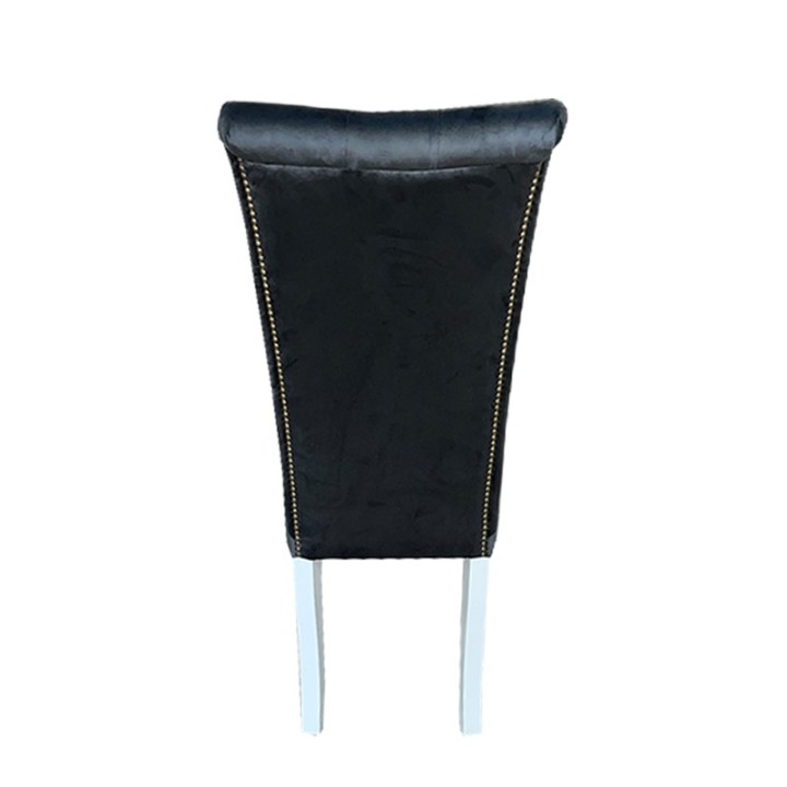 Milano White Fabric Chair - J&B Furniture