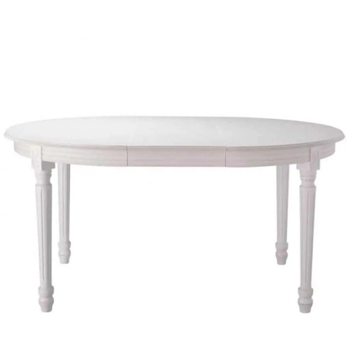 Milano Round Extendable Dining Table White - J&B Furniture