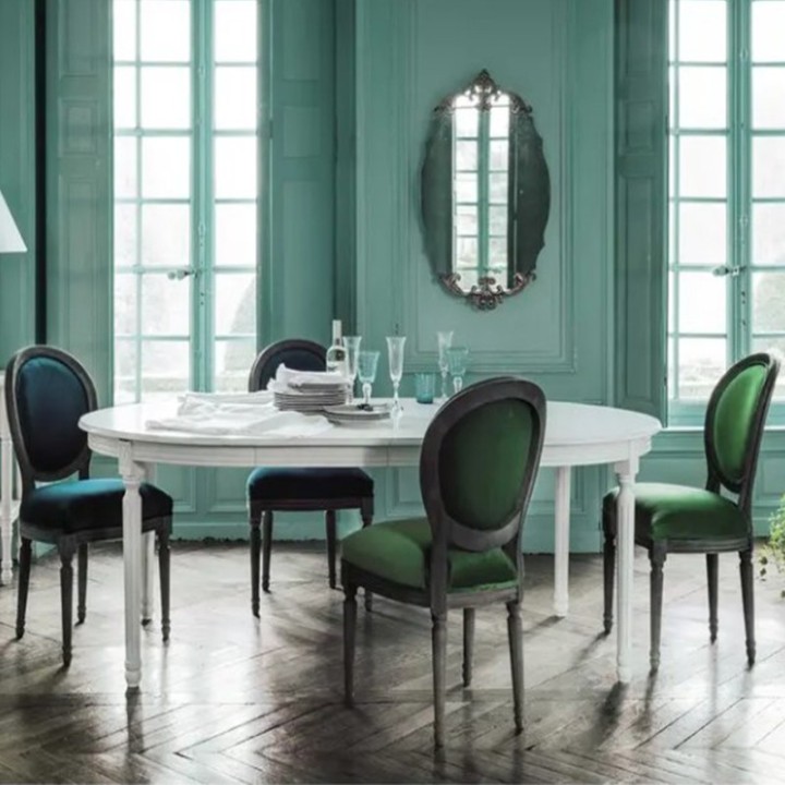 Milano Round Extendable Dining Table White - J&B Furniture