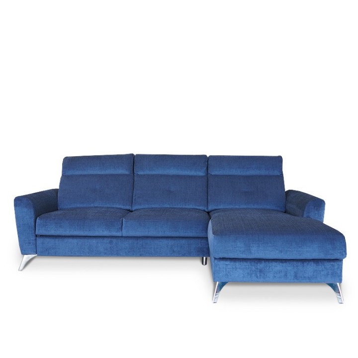 Loft Bespoke Corner Sofa Bed – Blue Fabric | J&B Furniture