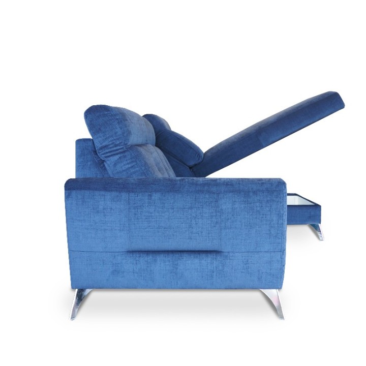 Loft Bespoke Corner Sofa Bed – Blue Fabric | J&B Furniture
