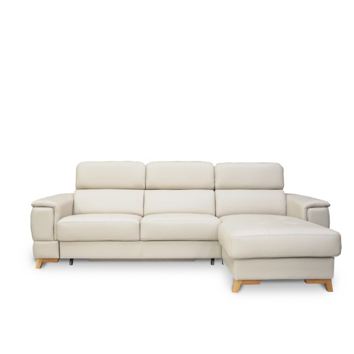 Pesaro Corner Sofa Bed – Italian Leather | J&B Furniture