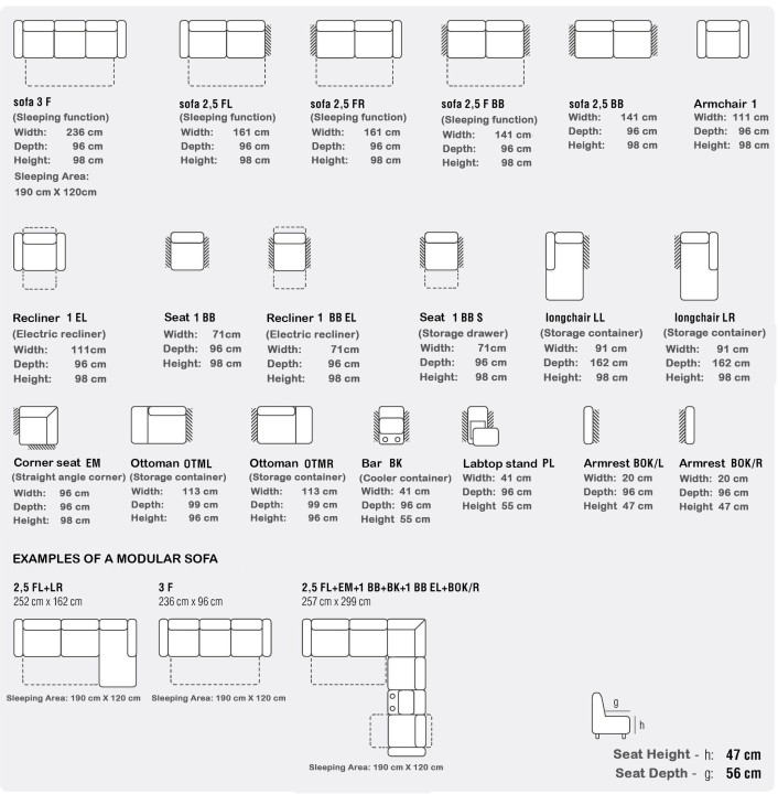 Mercury Modular Sofa Range – Customizable Comfort for Modern Living | J&B Furniture