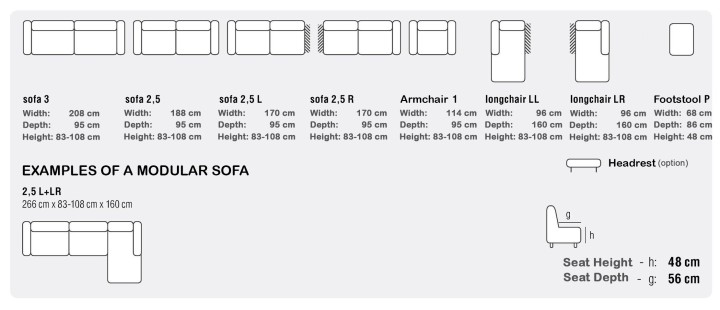 Leo Modular Chaise Sofa – Stylish & Customizable Design  J&B Furniture