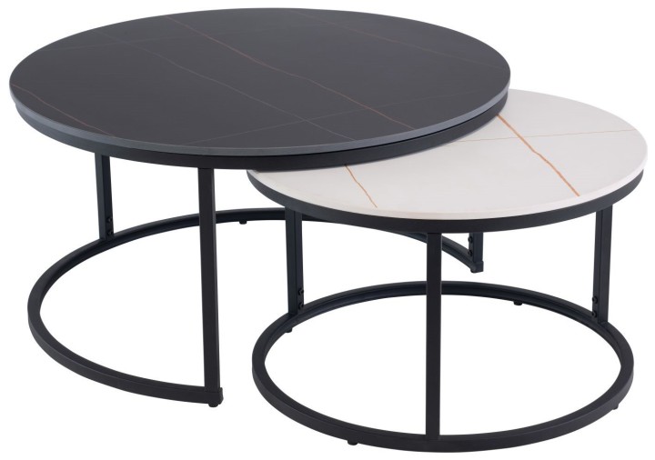 Ferrante Round Coffee Table Set | J&B Furniture