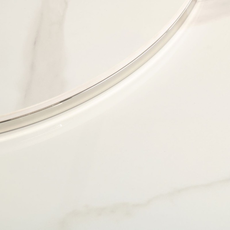 White Round Coffee Table Set