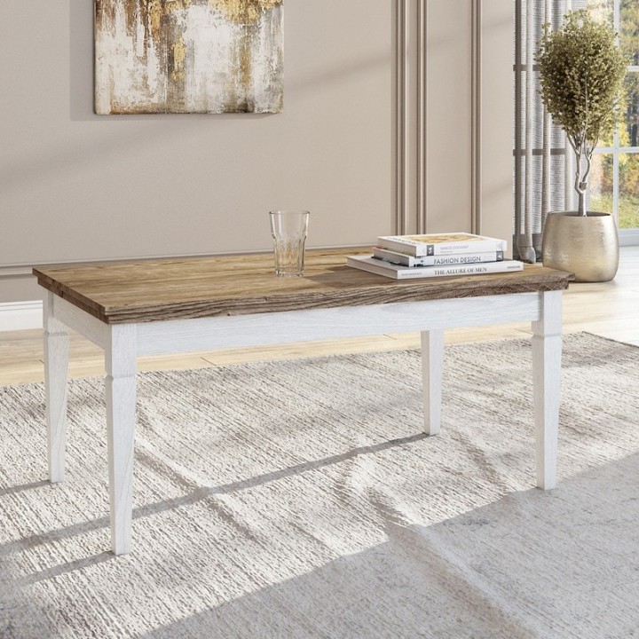 Coffee Table in White Abisko Ash – Eva | J&B Furniture