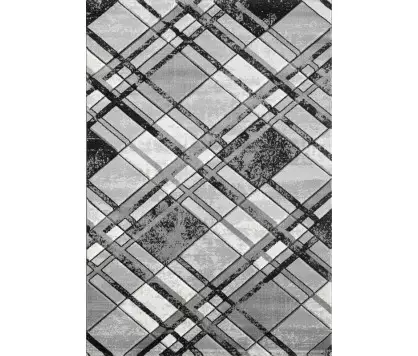 Accra Rug Grey Black