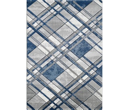 Accra Rug Grey Navy |...