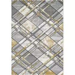 Accra Rug Grey Gold