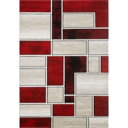 Lagos Rug Cream Red