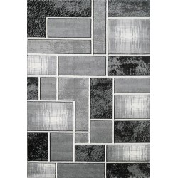 Lagos Rug Grey Black